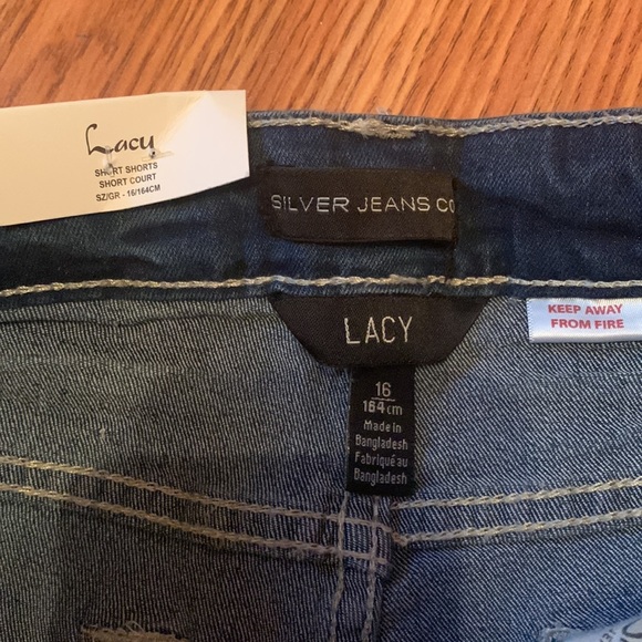 Girls mid rise slim jeans from silver, medium denim blue colour, girls size 16 - Picture 3 of 4